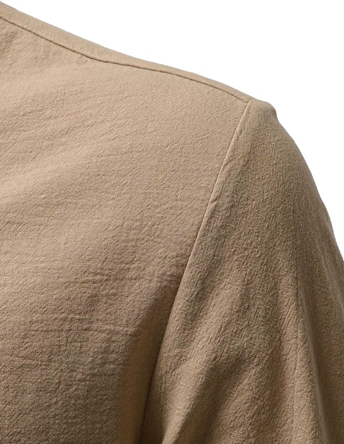 JOGAL Mens Renaissance Shirt Medieval Pirate Viking Halloween Costume Gothic Steampunk Retro Long Sleeve Lace Up Shirts - Image 5