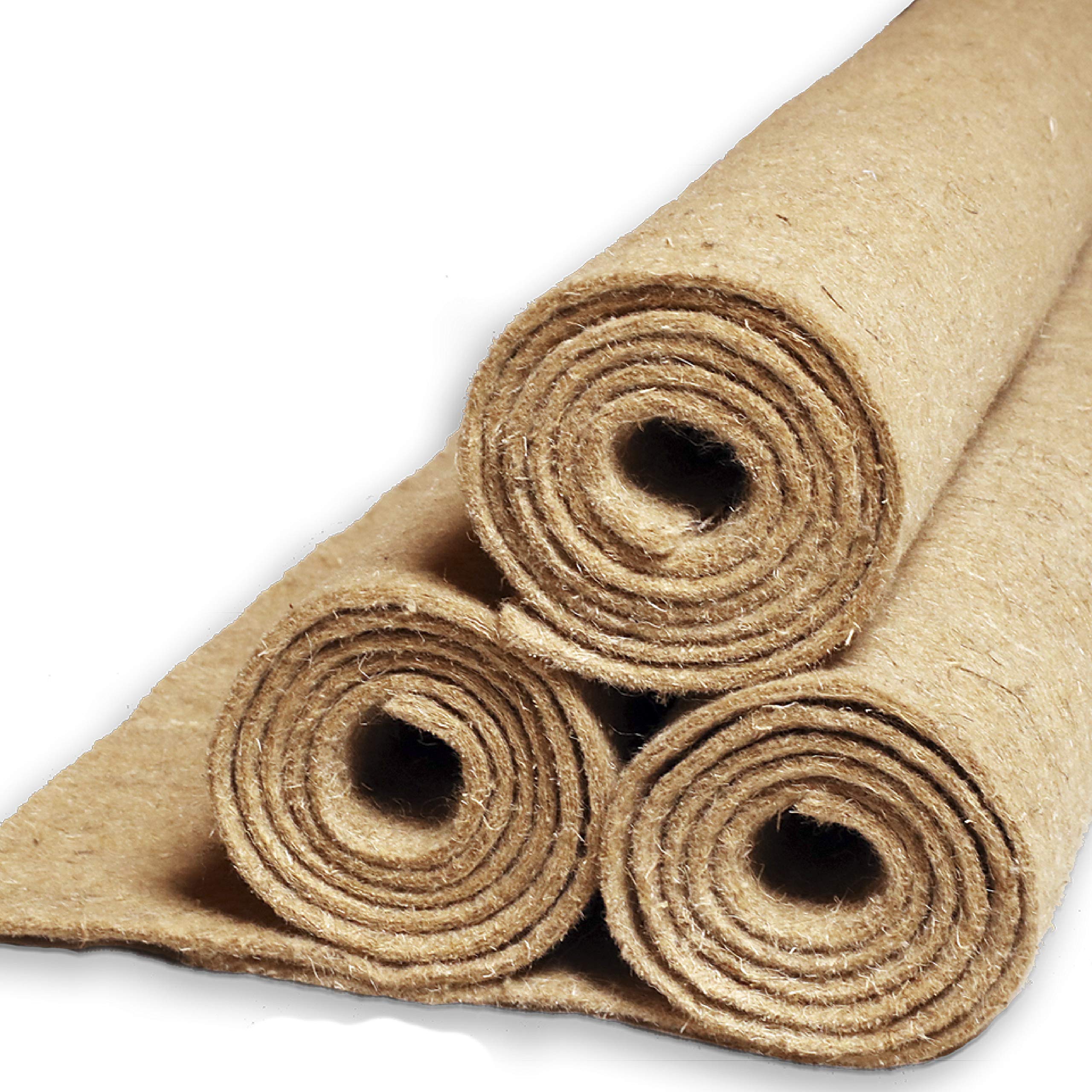 natursache I Hanfmatte - Abdeckmatte (100x50x0,5cm) für Abfälle im Wurmkomposter Wurmkiste Wurmfarm I Schützt vor Fruchtfliegen I sorgt für optimale Bedingungen im Komposter (2 Stück)