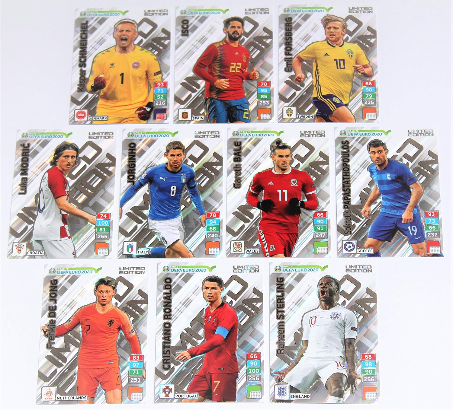 Panini Adrenalyn Xl Road To Uefa Euro Set 10 Cartes Limite Amazon Fr Jeux Et Jouets