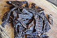 Vista 5 de No Man's Land Hot Beef Jerky High Protein Low Calorie Low Carb Carb Snack - Bolsa de 7.0 onzas