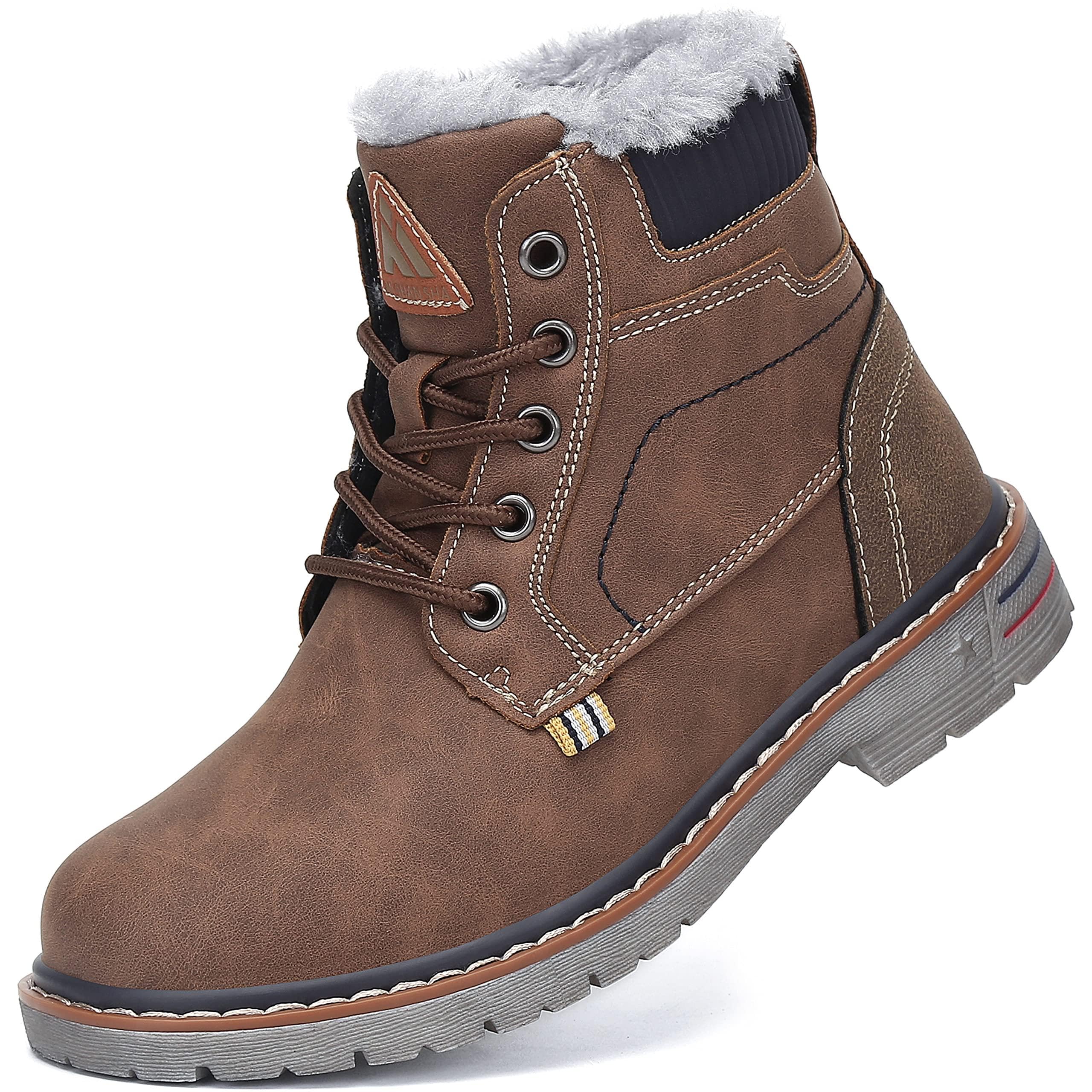 Mishansha Bambino Stivali da Neve Ragazzo Ragazza Inverno Antiscivolo Caldo Scarpe Unisex, GR.24-36