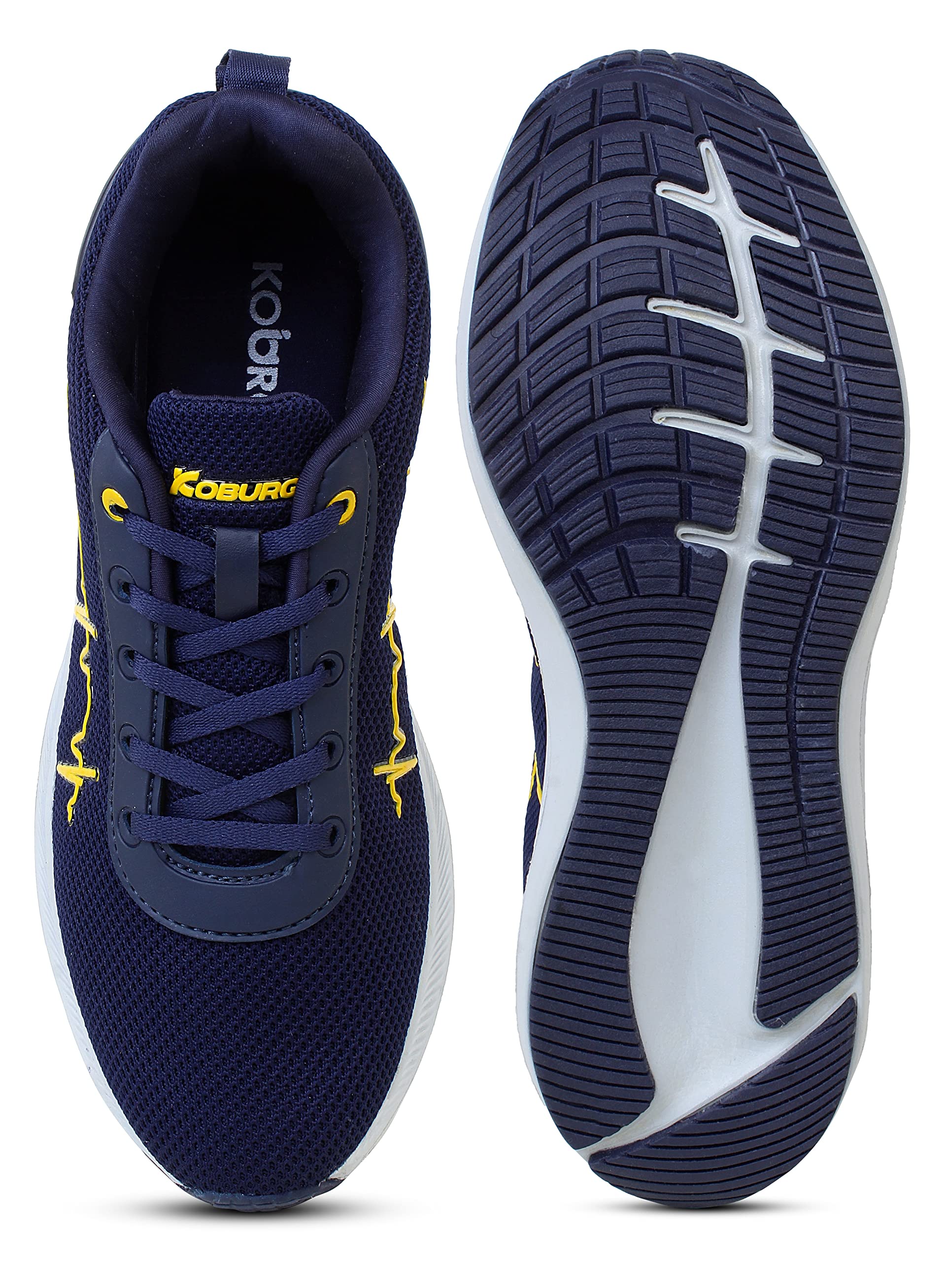 Koburg Men KG-102 Blue Yellow Sports Shoes (KX0102GBLYL06) 3
