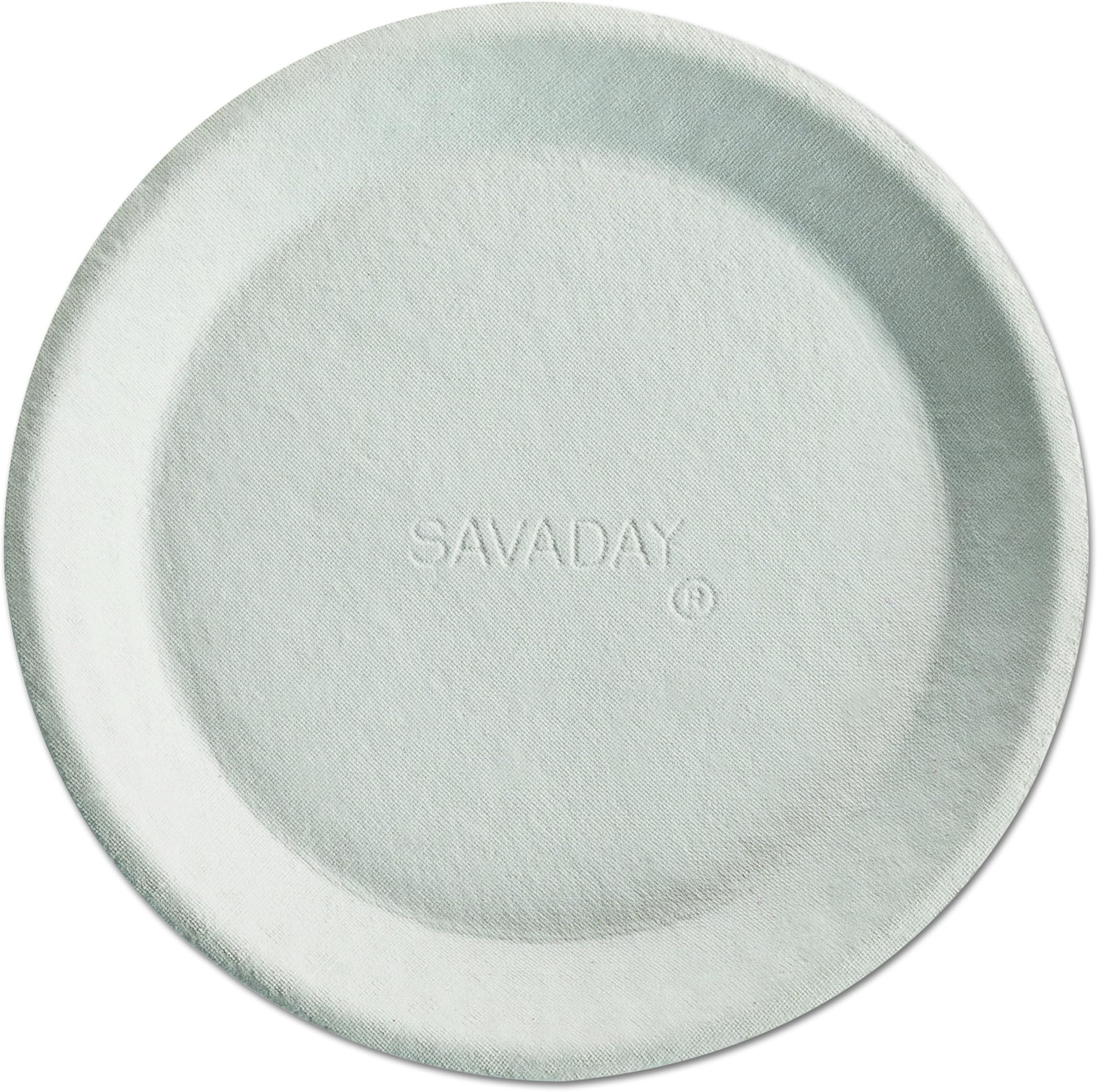 Chinet 10117 Savaday Molded Fiber Plates, 10 Inches, White, Round (Case of 500)