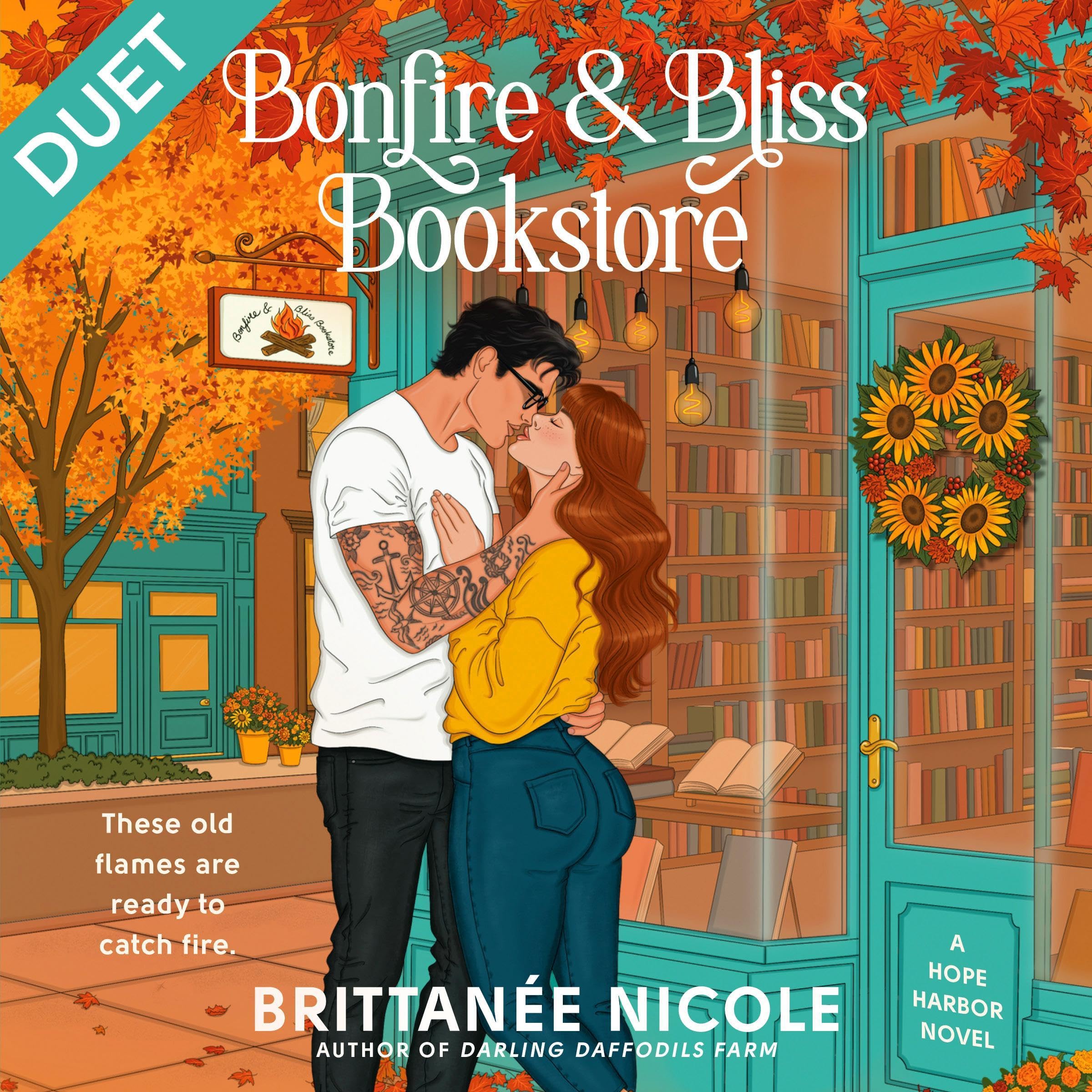 Cover art for Bonfire and Bliss Bookstore (A Hope Harbor Novel)