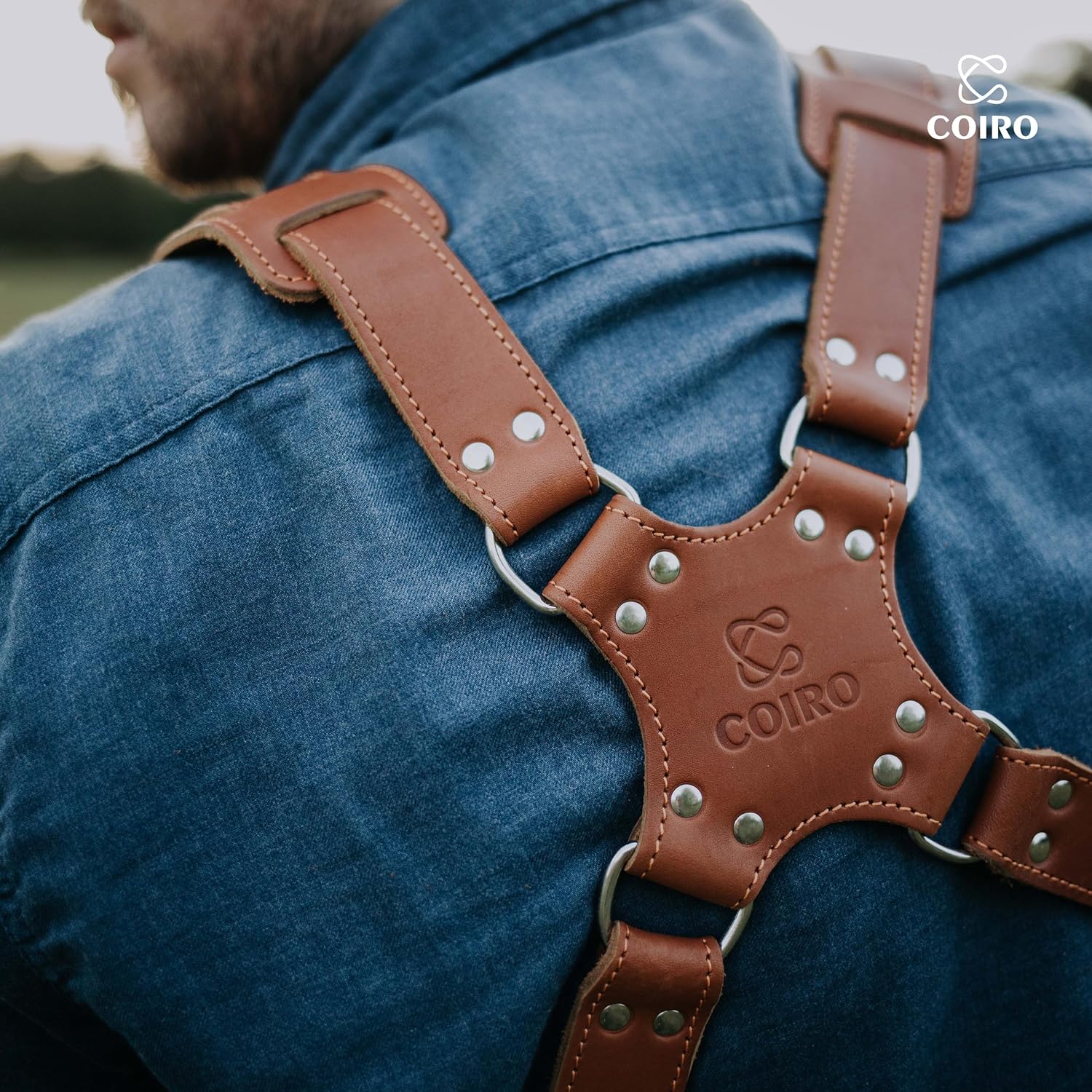 C Coiro Camera Harness for 2 Cameras Dual Shoulder Leather Camera Strap for DSLR/SLR, Camera Straps for Photographers - Image 8