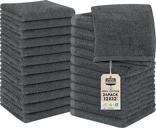 Vista 67 de Utopia Towels Juego de paños de algodón 100% hilado en anillo, paños de franela de gama alta, altamente absorbentes y suaves al tacto, paquete