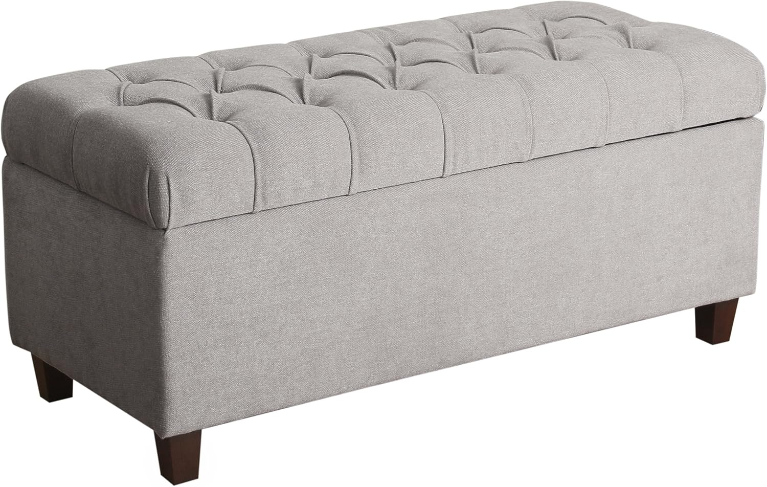 Homepop Home Decor Tufted Ainsley Button Storage Ottoman