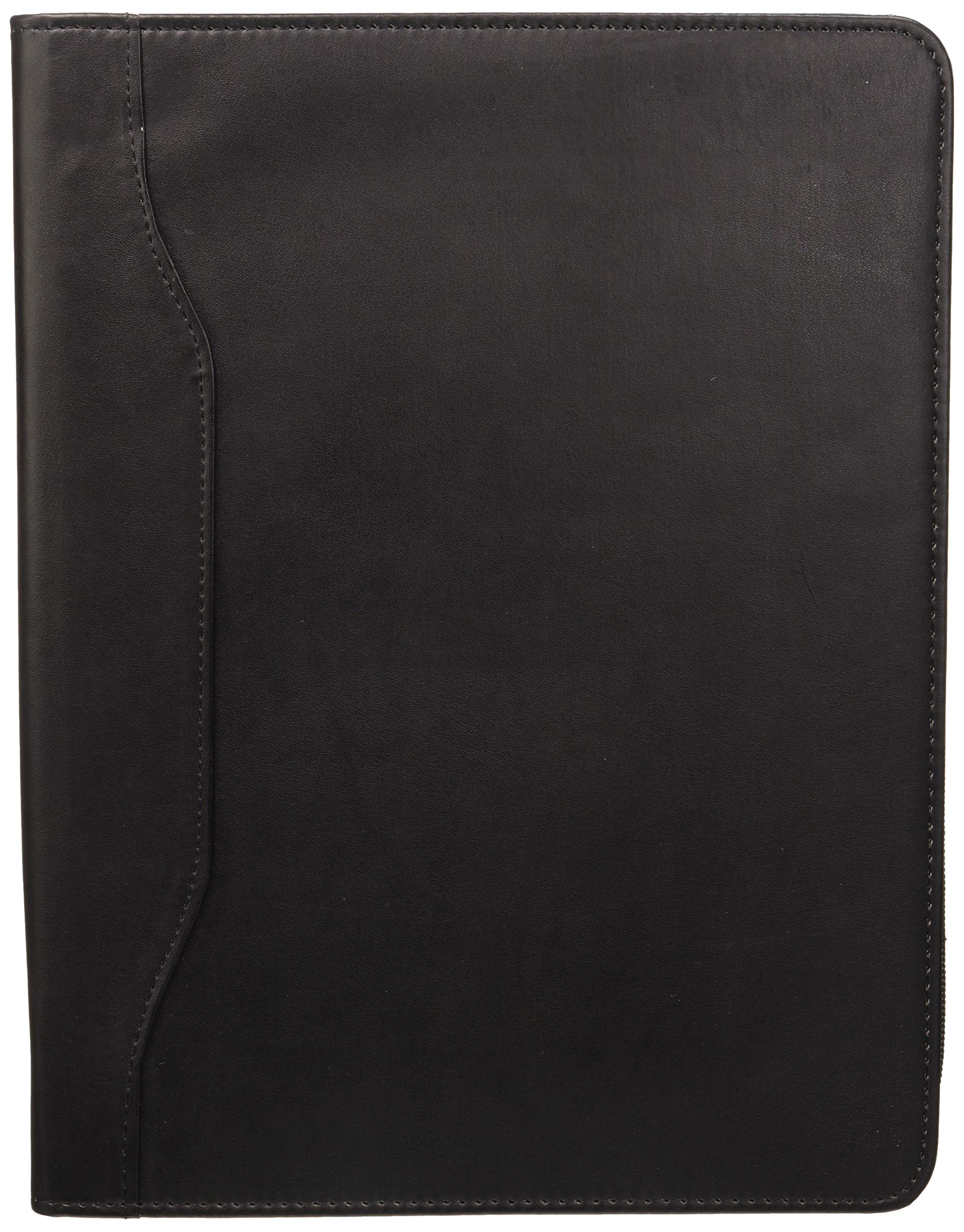 Idena 229019 - Cartellina portadocumenti, formato DIN A4, con chiusura lampo, 1 blocco incluso, colore: Nero