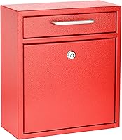 Vista 11 de AdirOffice contenedor con traba - Buzón de correo montado en pared., Azul, 631-05-BLU