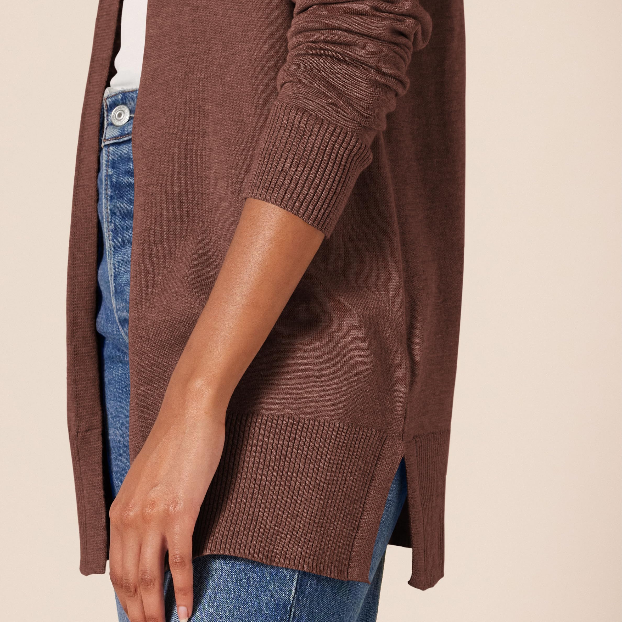 Amazon Essentials Cardigan Leggero Aperto sul Davanti (Disponibile in Taglie Forti) Donna