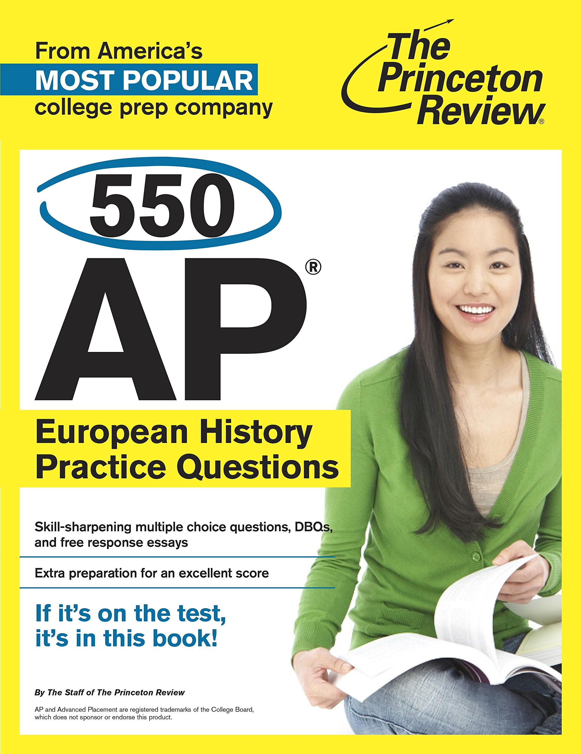 550 AP European History Practice Questions (College Test Preparation)