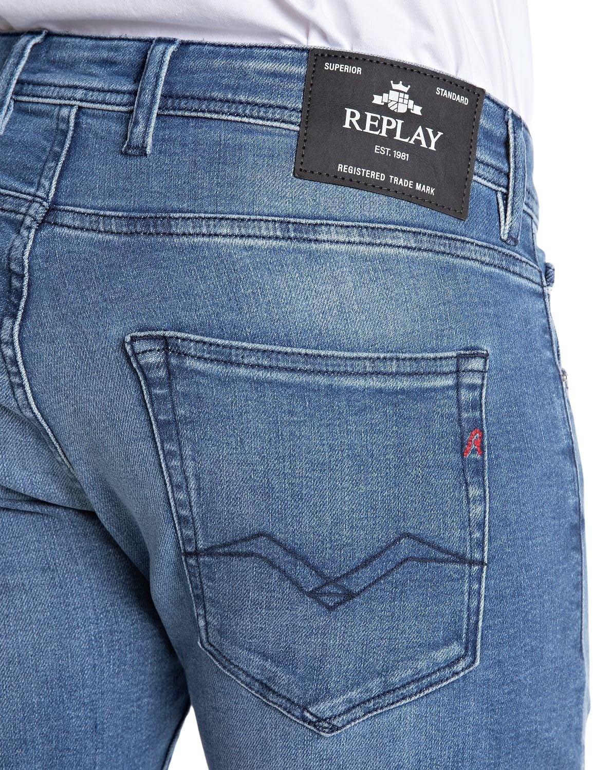 Replay Herren Jeans Grover Straight-Fit mit Comfort Stretch – Bild 6