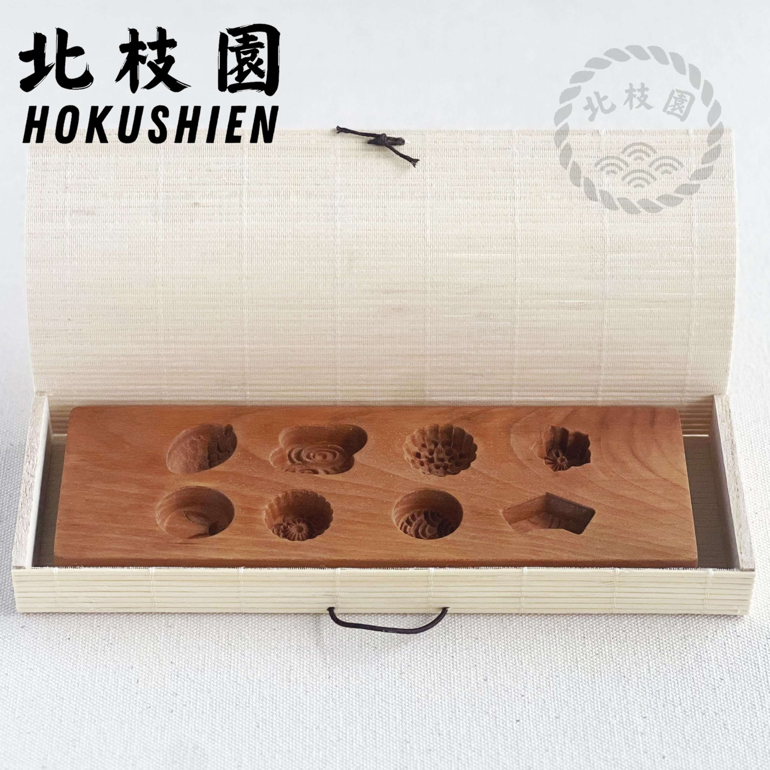 Amazon | 北枝園 菓子木型 チェリー材 木製 和菓子型 箱付き 季節の