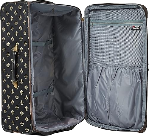 Miniatura 5 de American Flyer Equipaje Fleur De Lis 4 Piezas Set, Negro -, Fleur De Lis - Juego de equipaje de 4 piezas