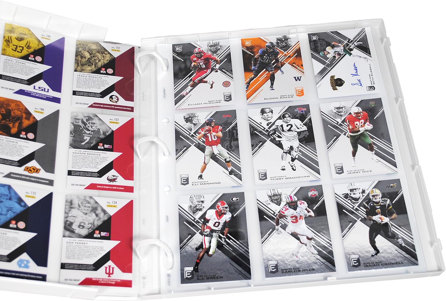 UniKeep Football Themed Trading Card Binder with 20 Trading Card Pages - Additional Pages Can Be Added.