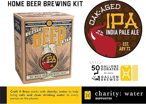 Miniatura 2 de Craft A Brew - Oak Aged IPA - Kit de fabricación de cerveza - Haz tu propia cerveza artesanal - Equipo completo y suministros - Kit de preparación