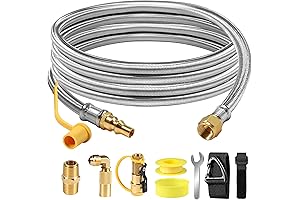 12FT Propane Quick Connect Hose for RV to Gas Grill, RV Quick...