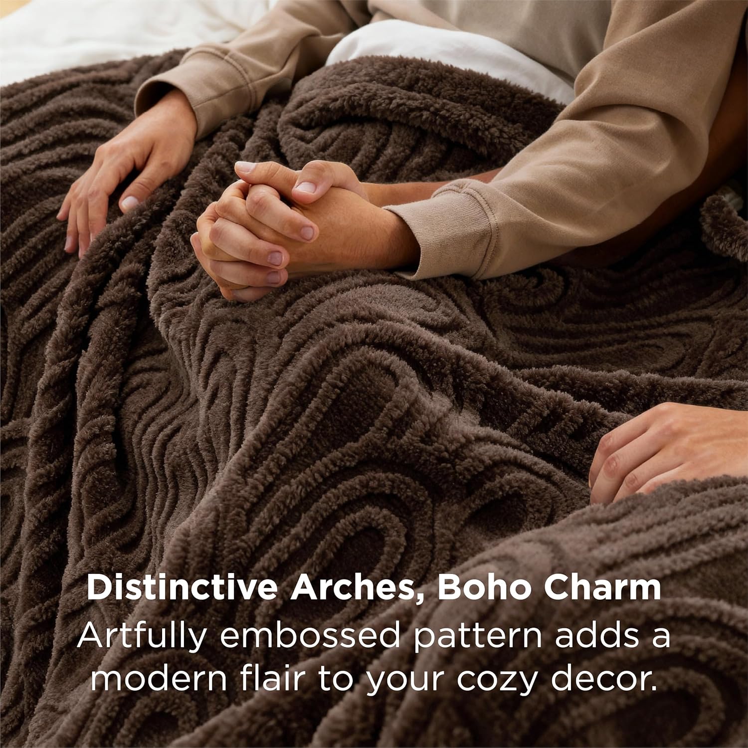 Bedsure GentleSoft Fleece King Size Blanket for Bed - Super Soft & Cozy, Fluffy Blankets for Women & Girls, Ideal for Sofa & Couch, Dark Brown, 108x90 Inches
