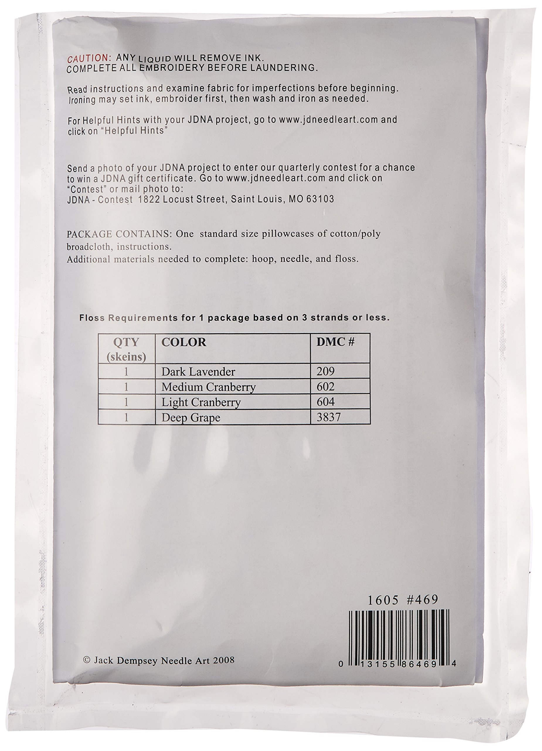 Herrschners Puppy Prints Pillowcase Pair Stamped Cross-Stitch