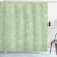 Vista 97 de Ambesonne Cortina de ducha de caballo, potente semental de Appaloosa, elegante estampado equino de campeón de sangre pura real, juego de decoración