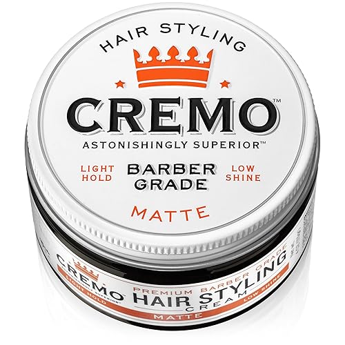 Miniatura 4 de Cremo Crema mate de alta calidad para peluquería de grado de barbero, sujeción ligera, bajo brillo, 4 onzas