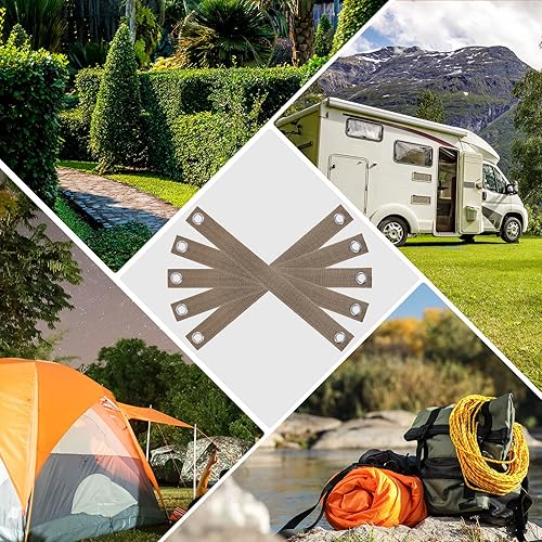 Miniatura 7 de MTLEE Juego de 16 lazos para estacas para árboles de 16 pulgadas, correas de soporte o plantones recién plantados y protección contra huracanes con