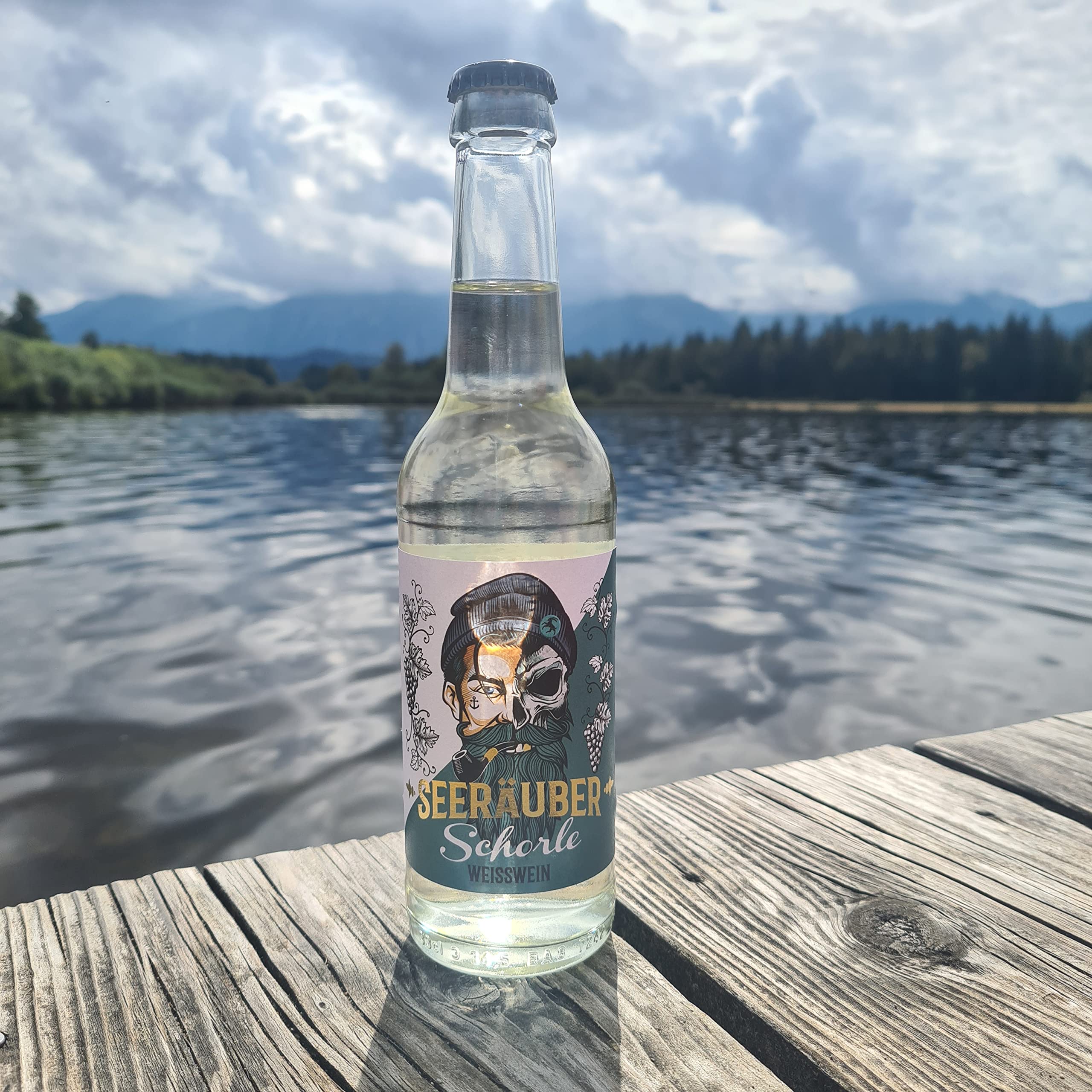 Weinschorle | Seeräuber Weißwein | 0,33l Flasche (24)