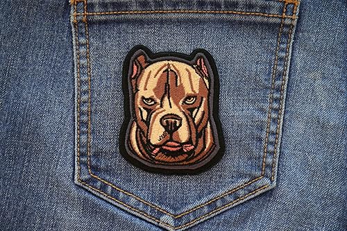 Miniatura 2 de Parche para planchar Mean Pitbull Dog
