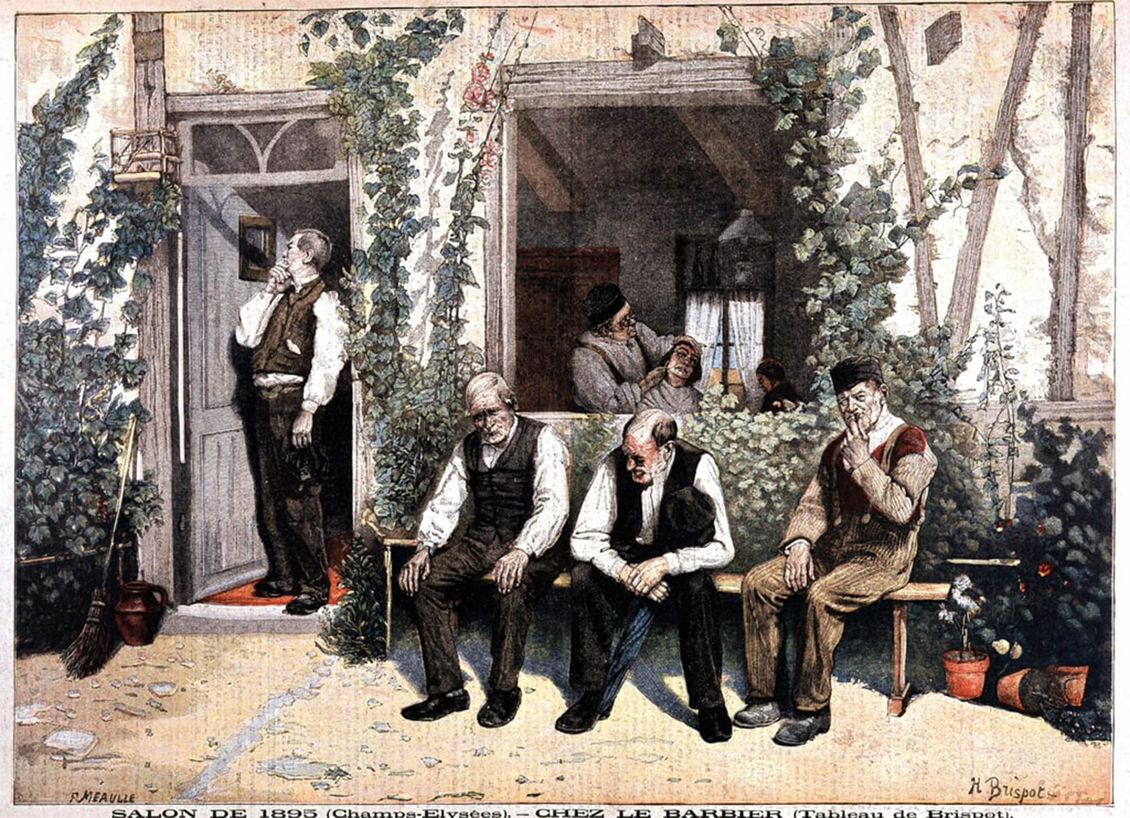 Lithographie d'après le Brispot de H. Brispot moderne 60x90cm