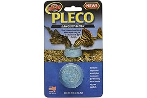 Zoo Med Laboratories AZMBB8 Pleco Banquet Block Black 0.45 Ounce