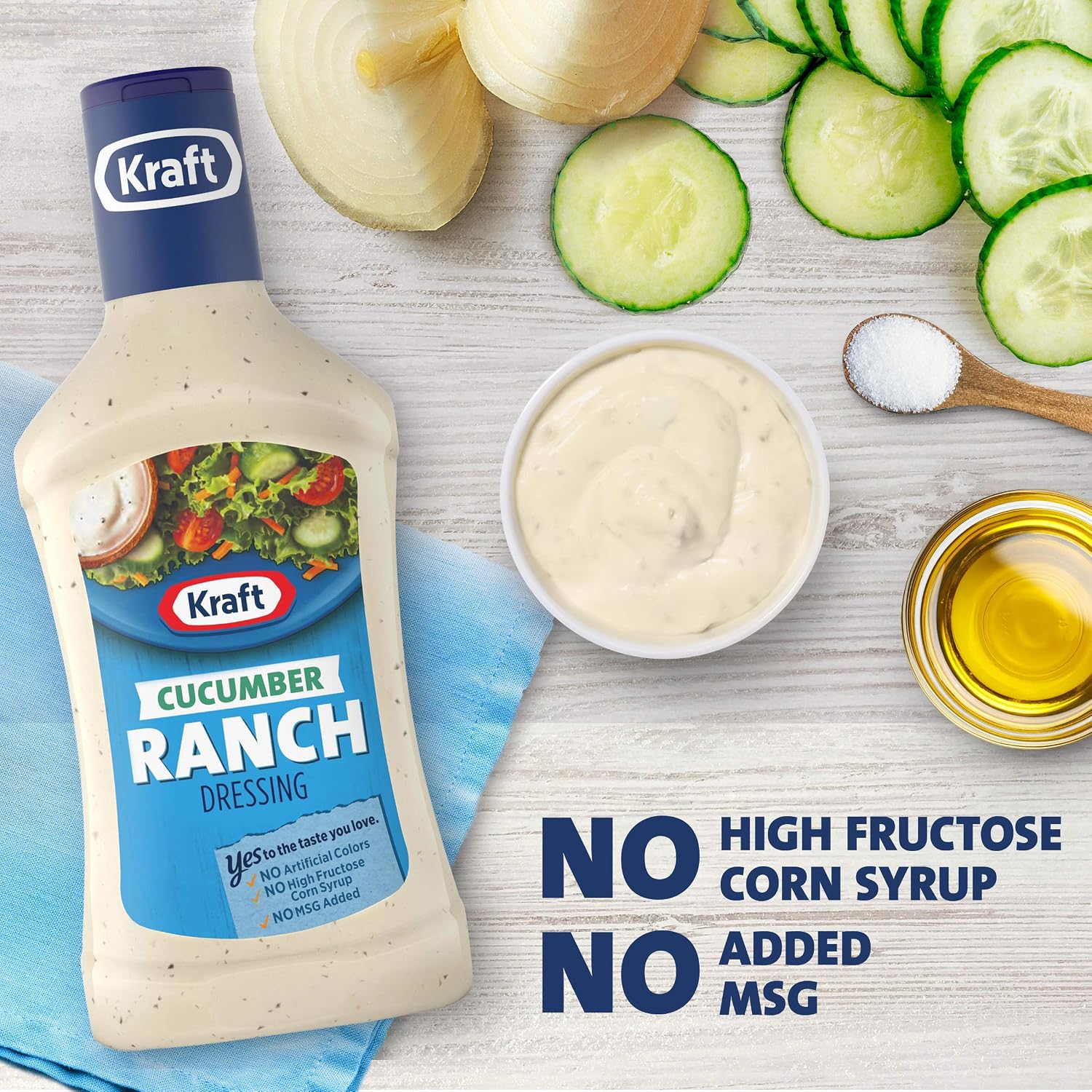 Kraft Cucumber Ranch Salad Dressing (16 fl oz Bottle)