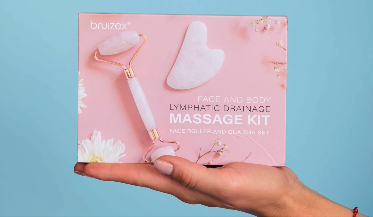 Amazon.com: Bruizex Lymphatic Drainage Face Massager Set: Rose