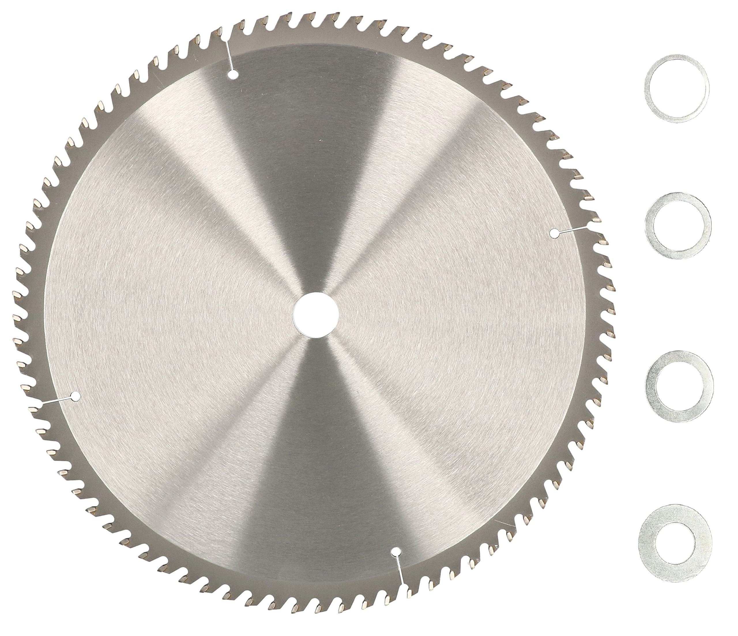 KOTARBAU® Disco de corte para madera, 80 dientes, Ø 500 mm, Disco de cierra circular, Hoja de sierra, Discos de corte, Hojas de sierra de acero duro, Incluye 4 anillos de reducción