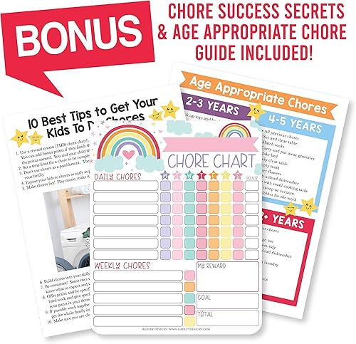 Miniatura 9 de 1 tabla magnética de tareas de arcoíris para niños y carteles educativos para niños pequeños, mi tabla de responsabilidad magnética para niños,