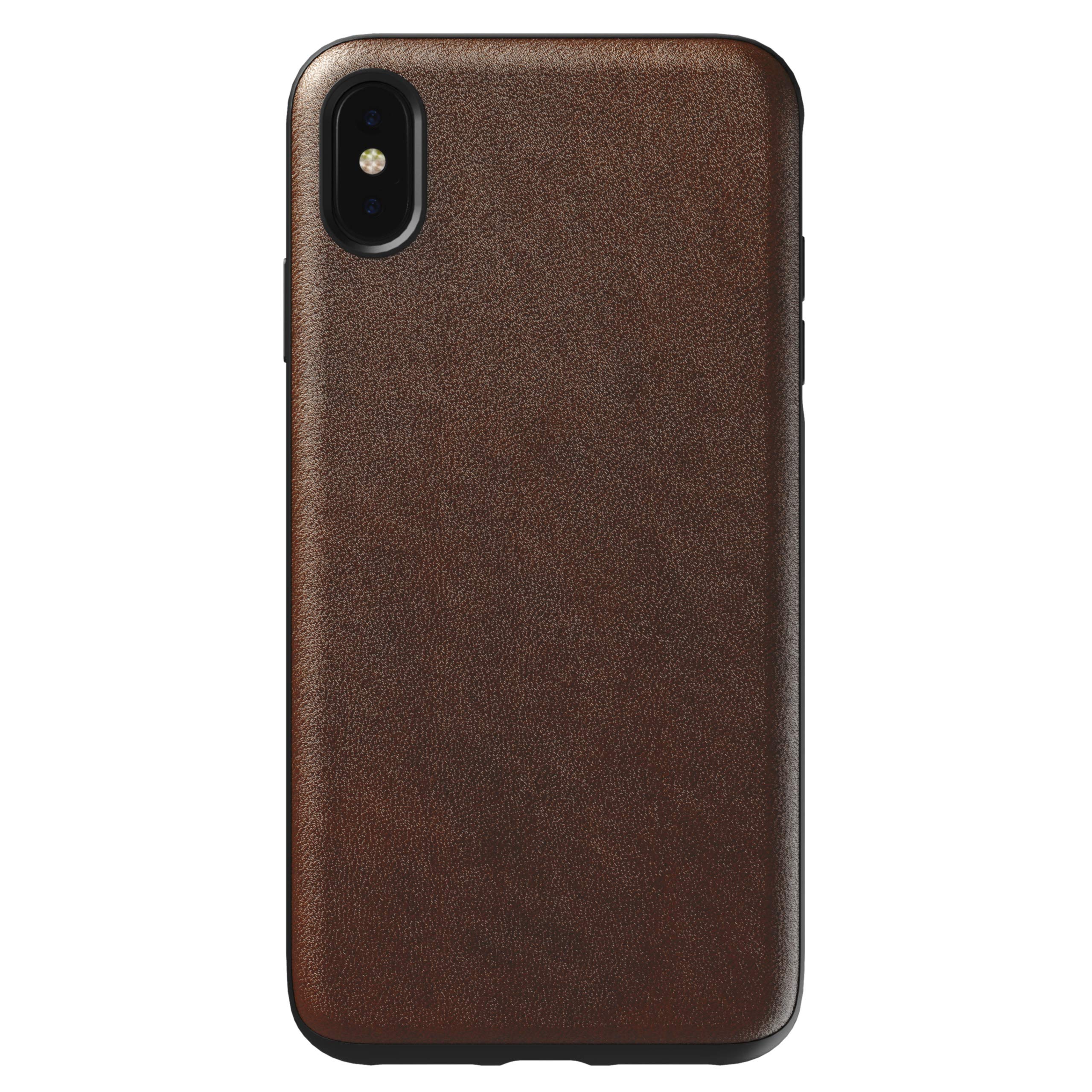 Nomad Case Leather Rugged Rustic Brown iPhone Xs Max