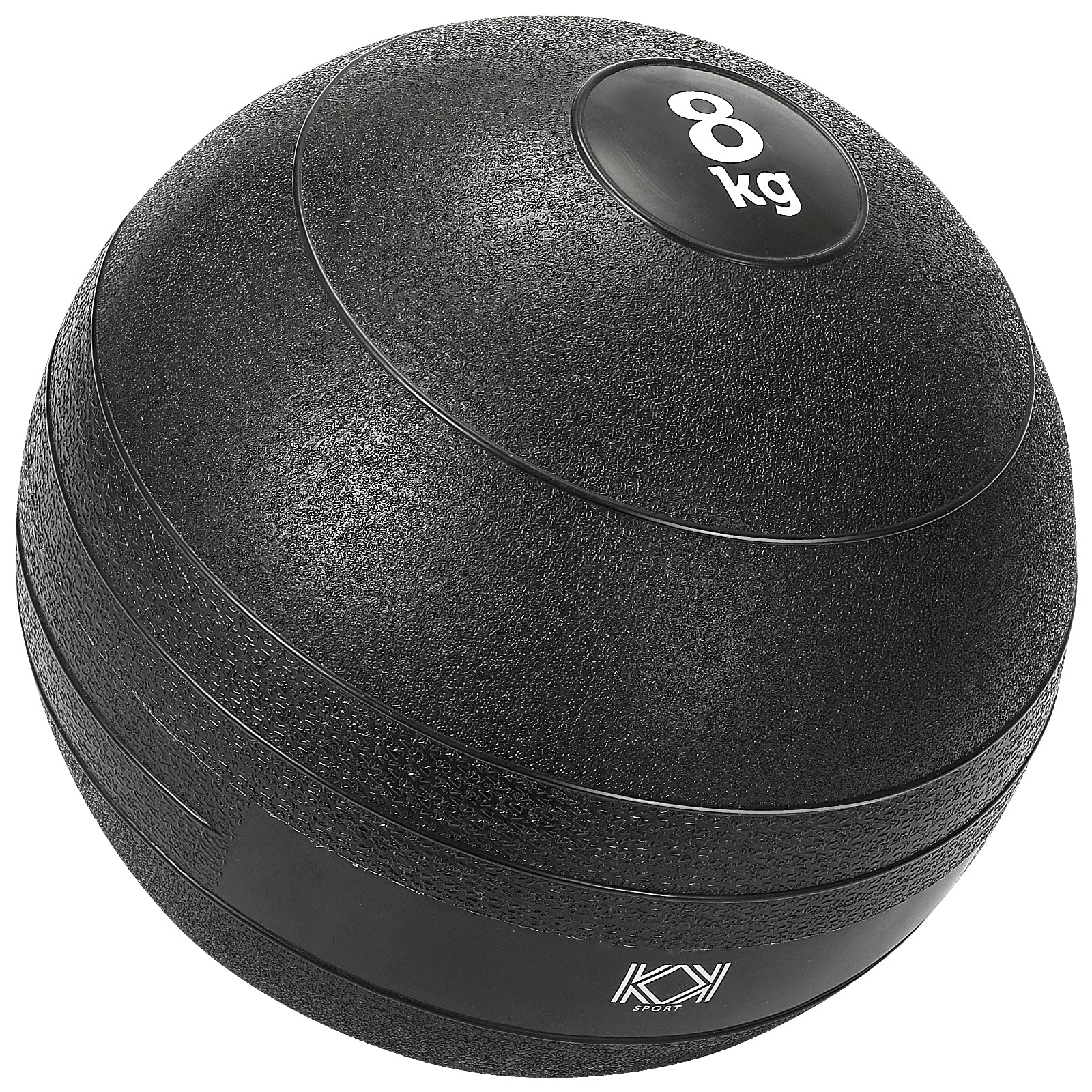 KK Slam Ball 4kg, 6kg, 8kg, 10kg, 15Kg Heavy Duty, No Bounce Rubber Exercise Ball - Strengthens, Sculpts & Conditions. Gym or Home Use - Perfect For Workout, Exercise & Training