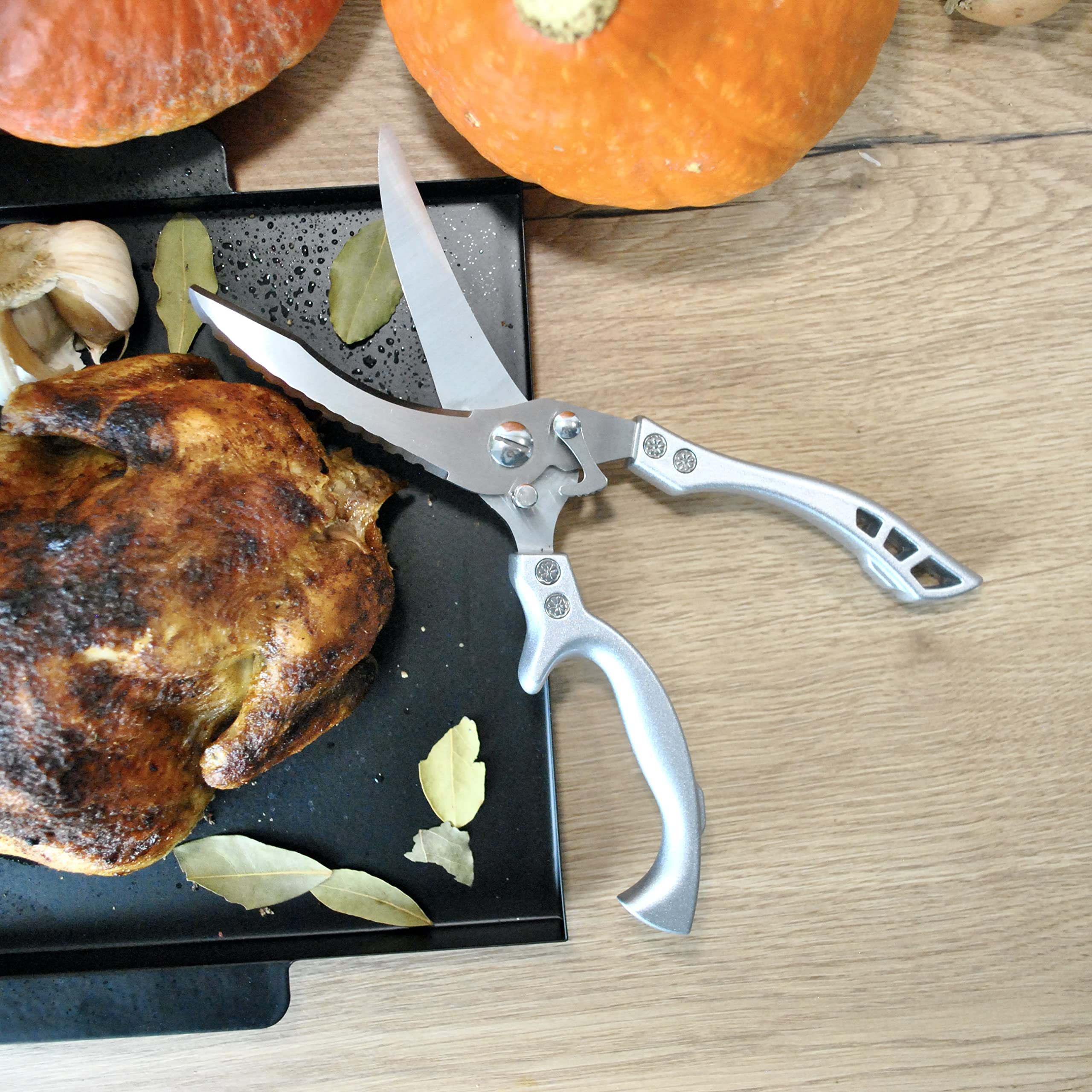 Cookery Tijeras para aves de acero inoxidable resistente para cortar pollo, pato o ganso
