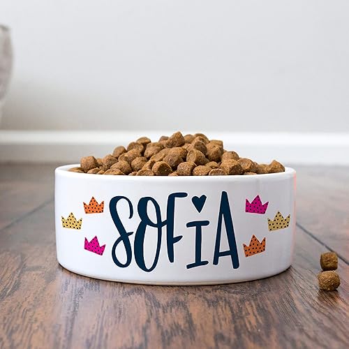 Miniatura 3 de Cuenco personalizado para perros con nombre, cuenco de cerámica para perros y gatos, 2 tamaños para perros pequeños y grandes, plato para mascotas