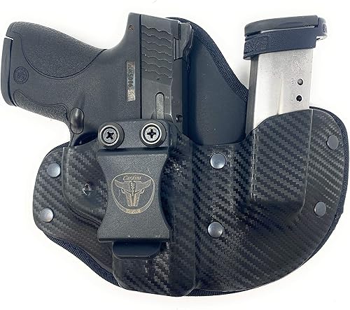 USA IWB Cáscara X Series Hybrid Kydex y funda de cuero - Transporte oculto, dentro de la cintura con bolsa para revistas