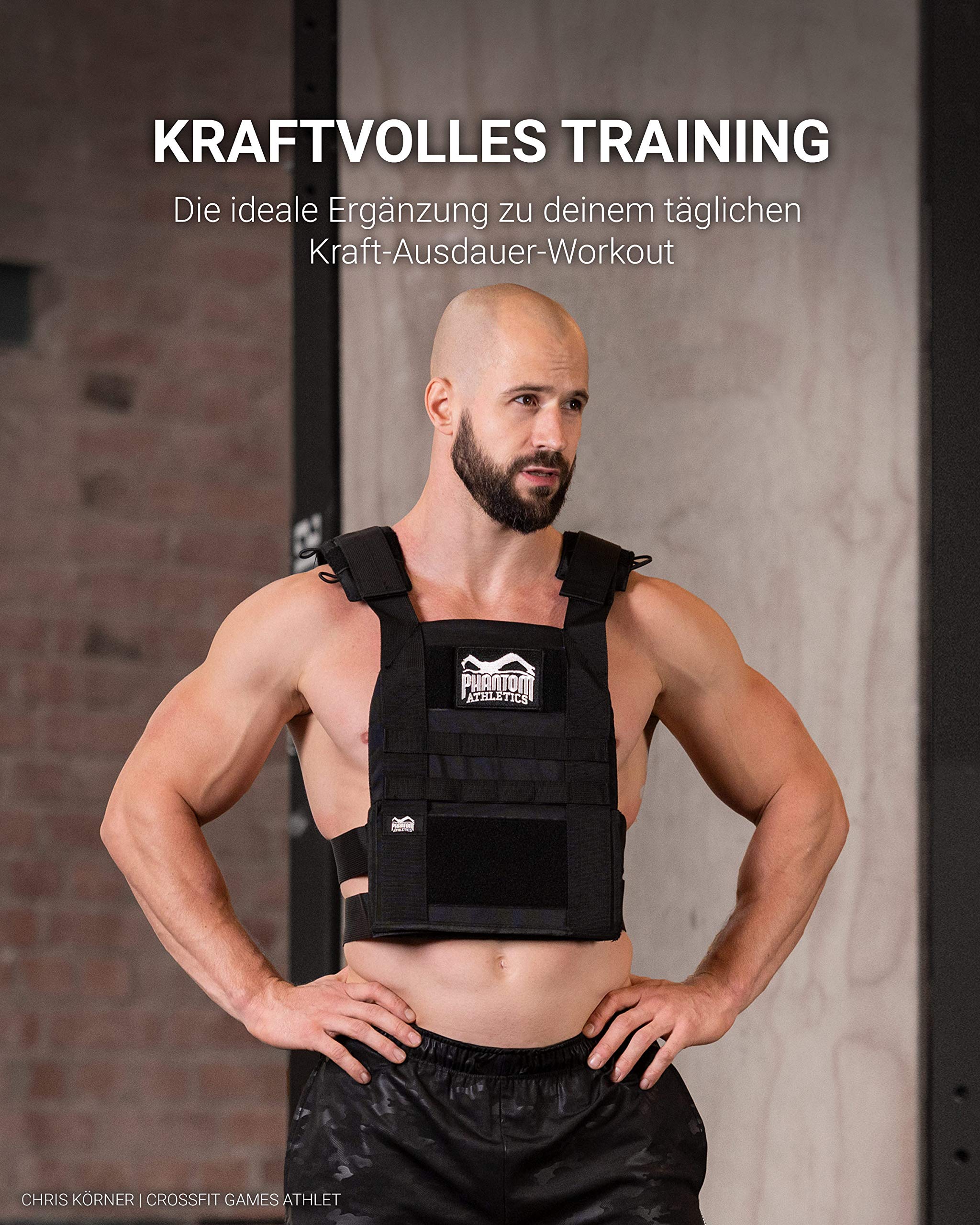 Phantom Athletics Gewichtsweste, Verschiedene Gewichte - Leicht Verstellbar