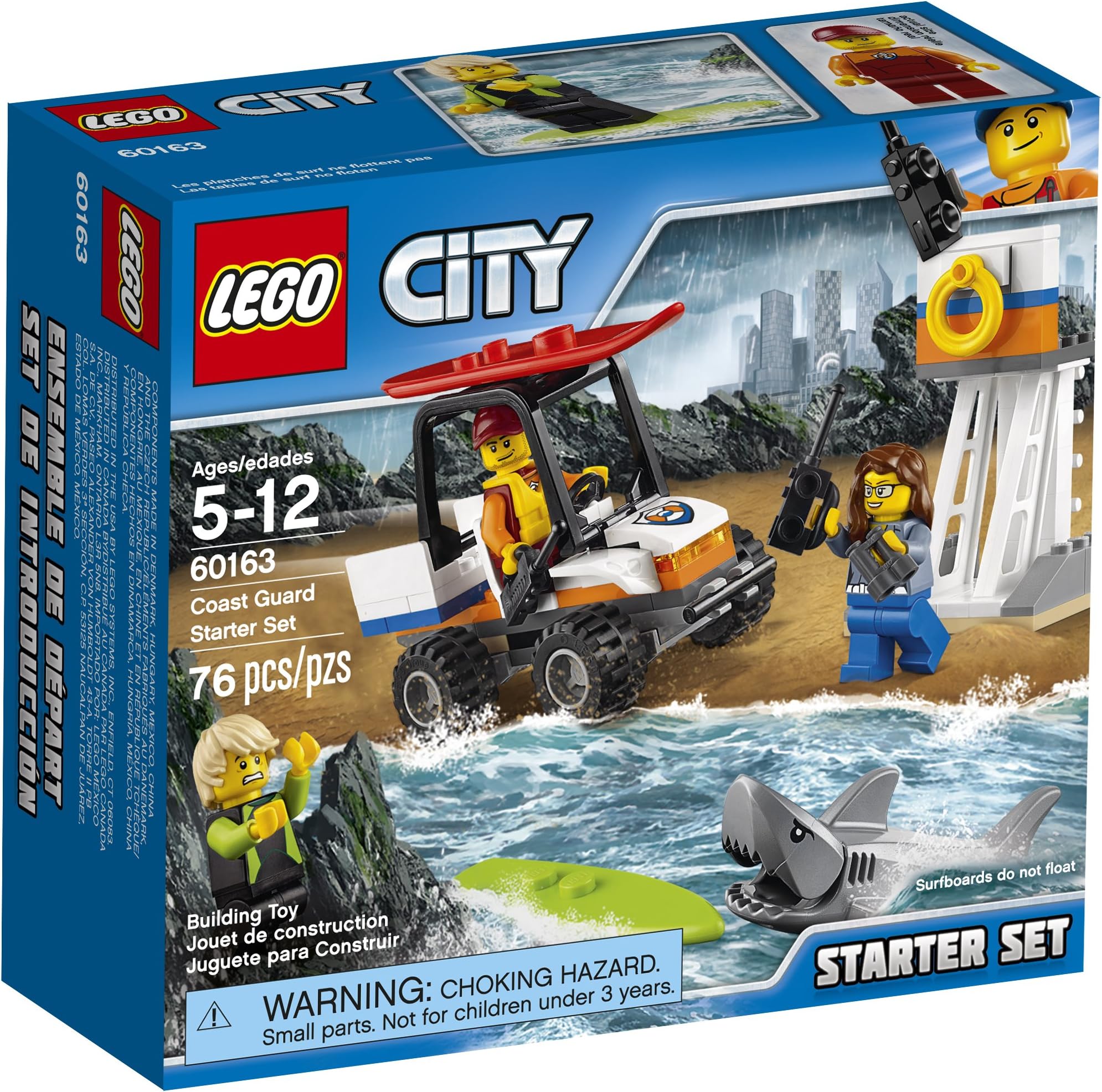 City Coast Guard Coast Guard Starter Set 60163 Building Kit (76 Piece)