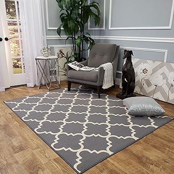 Amazon Com Area Rug 5x7 Kitchen Rugs And Mats Rubber Backed Non Skid Rug Living Room Bathroom Nursery Home Decor Under Door Entryway Floor Non Slip Washable Made In Europe Kitchen