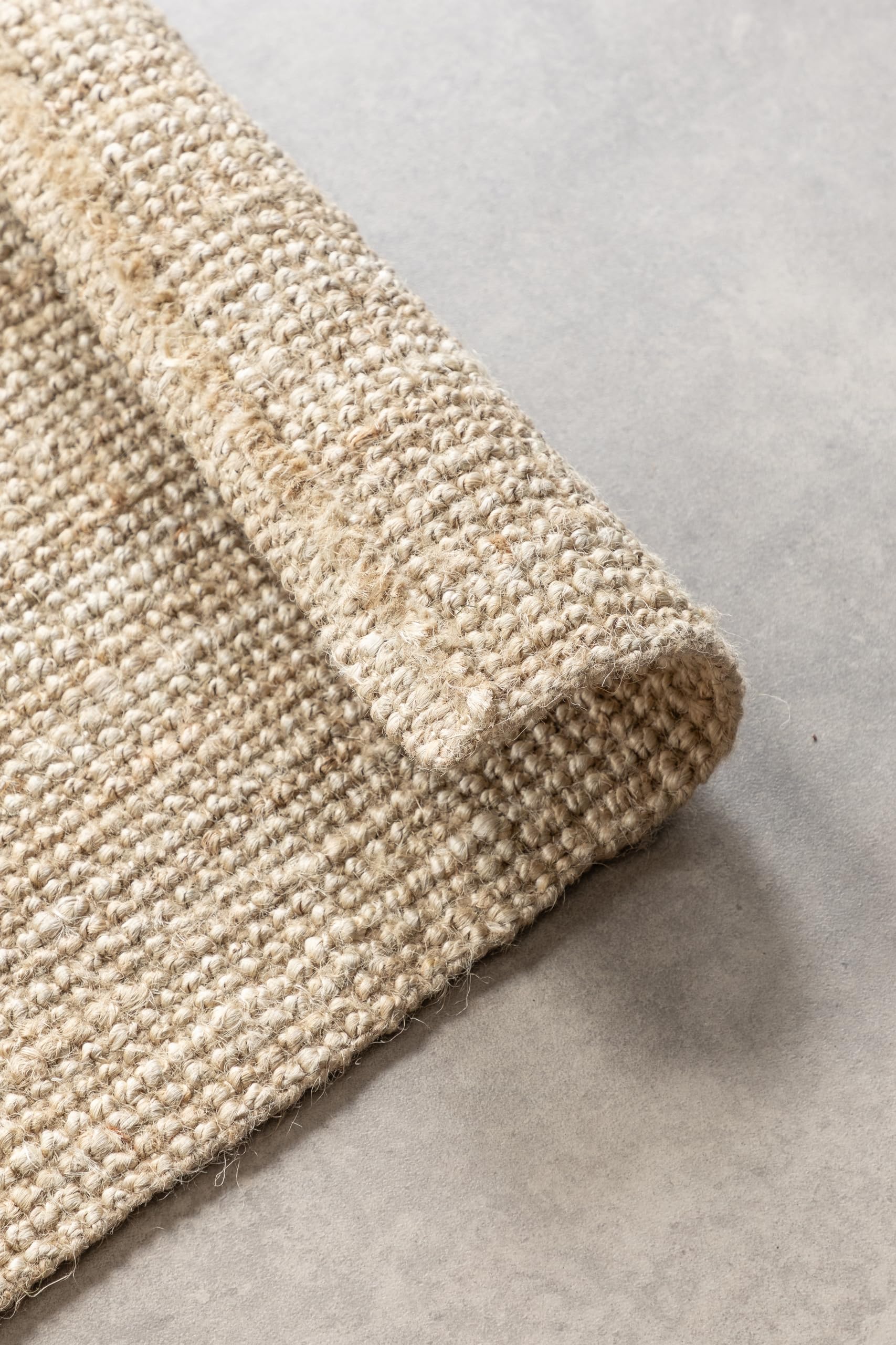 Hanse Home Jute Teppich – Natur Wohnzimmerteppich aus 100% Jute - Handgewebt & Natürlich – Boho Naturfaser Juteteppich für Wohnzimmer – Bild 5