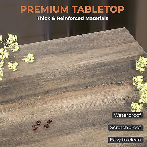 Miniatura 8 de GreenForest Mesa auxiliar con almacenamiento, mesa de centro pequeña para sala de estar, mesa de sofá cuadrada de 27.6 pulgadas, mesa central para