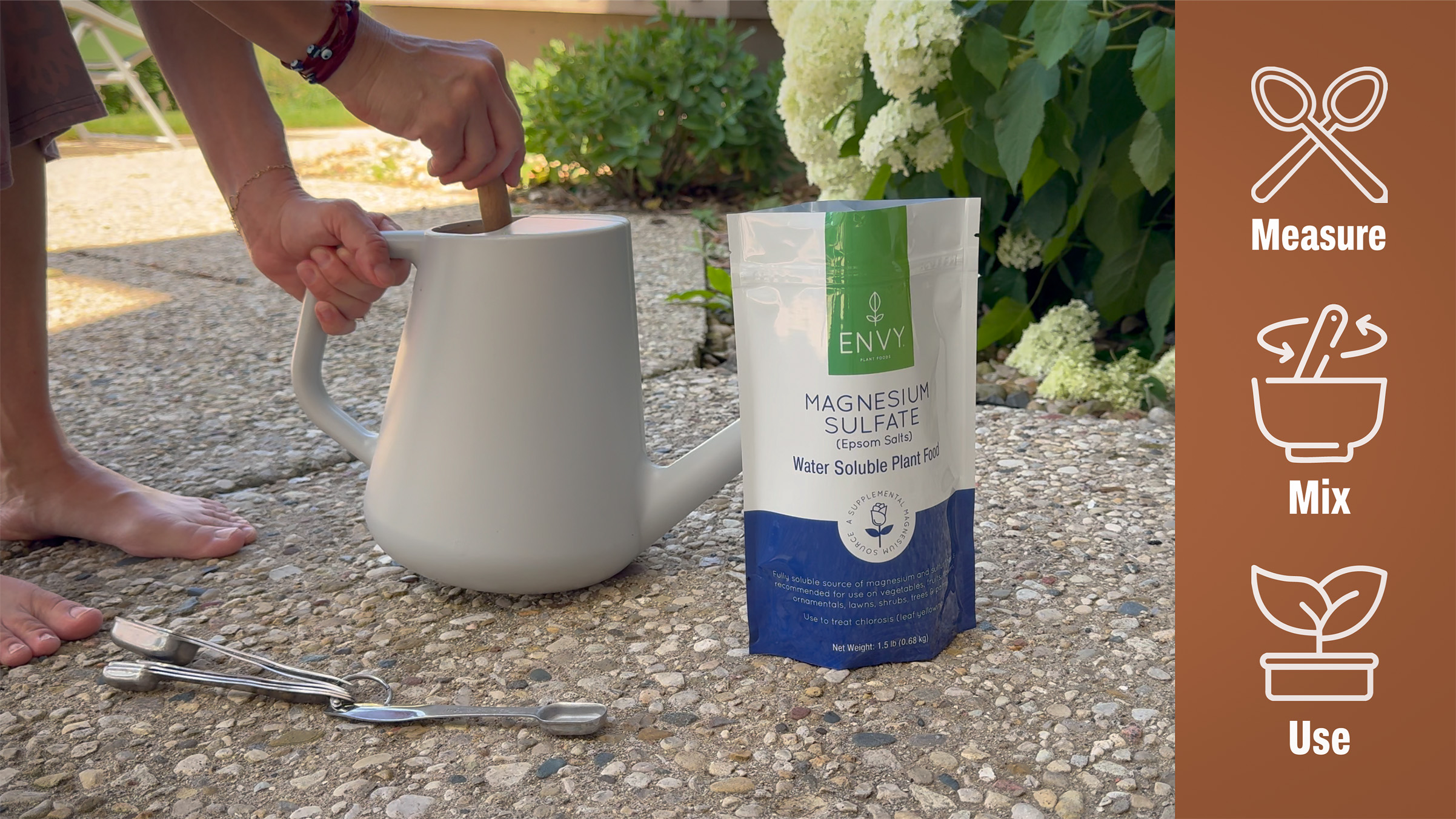 Amazon.com : ENVY Organic Magnesium Sulfate Plant Food - Water Soluble  Epsom Salts | Fertilizer for Roses, Flowers, Shrubs, Vegetables and Trees  (1.5 lbs) : Patio, Lawn & Garden
