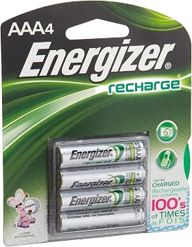 Energizeramp;reg; - e? NiMH Rechargeable Batteries, AAA, 4 Batteries/Pack - Sold As 1 Pack - Ideal for high-tech Devices.