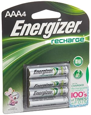 Energizer NiMH Rechargeable Batteries AAA 4 Batteries Pack