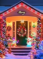 Vista 2 de Brightown C9 Luces de Navidad al Aire Libre Impermeables, Cadena de Luces Vintage de 66 Pies con 100 Bombillas Opacas Lisas, Cadena de Luces