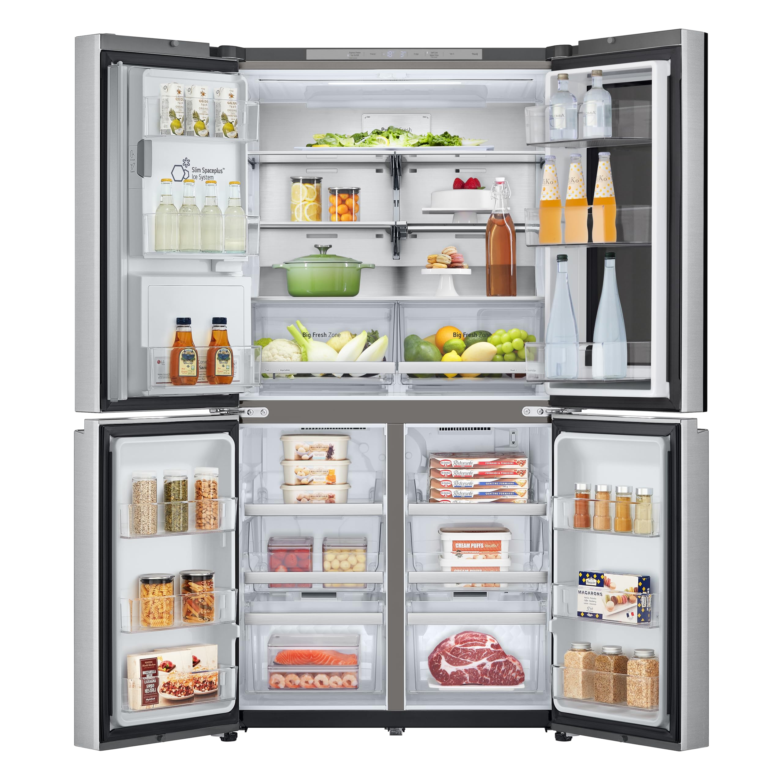 LG GMG960MBJE - Frigorifero americano, 638 Litri, No Frost, Argento, Classe energetica E