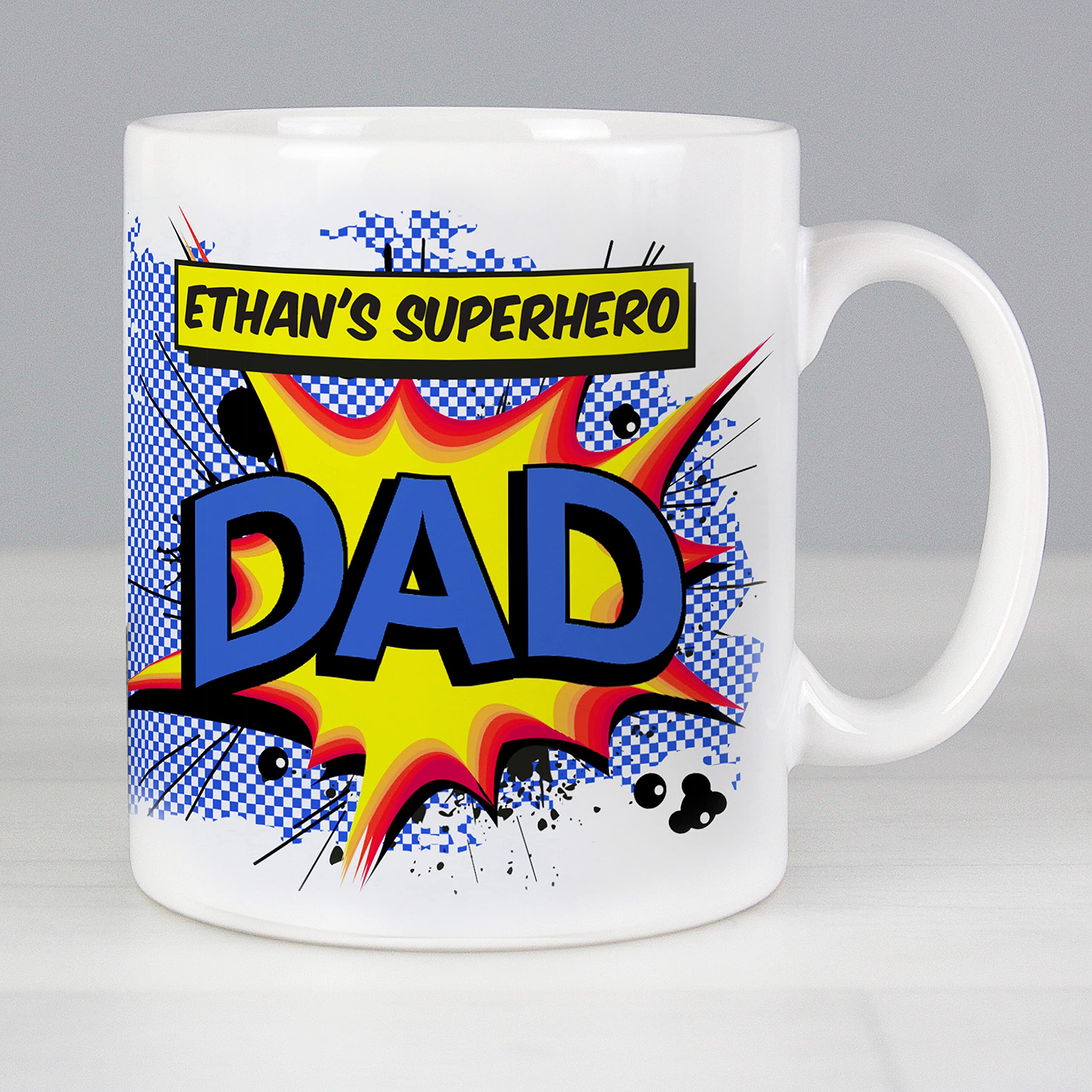 Ceylon TeaboxPersonalised Super Hero Comic Book Themed Mug Personalised Mug Gift Personalised Mug